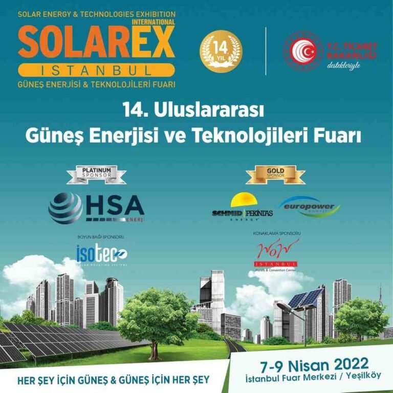 Uluslararası Solarex İstanbul Güneş Enerjisi Fuarı’nda milyonlarca dolarlık iş hacmi