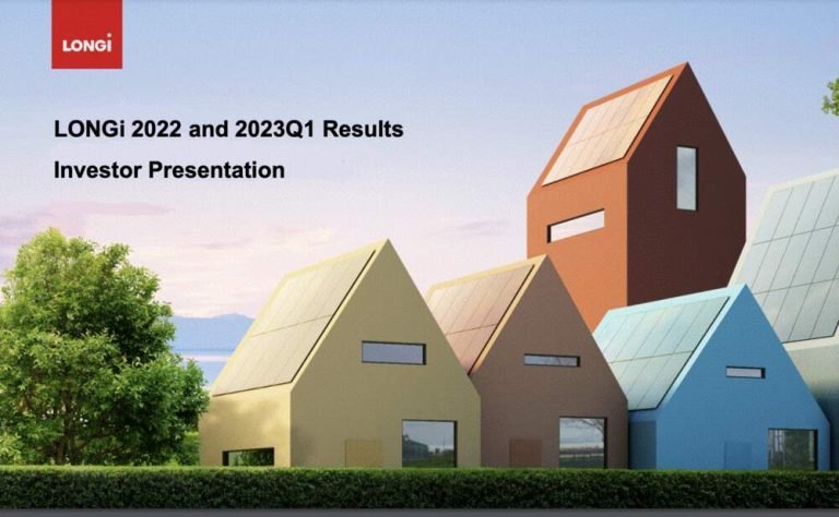 LONGi, 2022 ve 2023 Q1 için yıllık rapor yayınladı