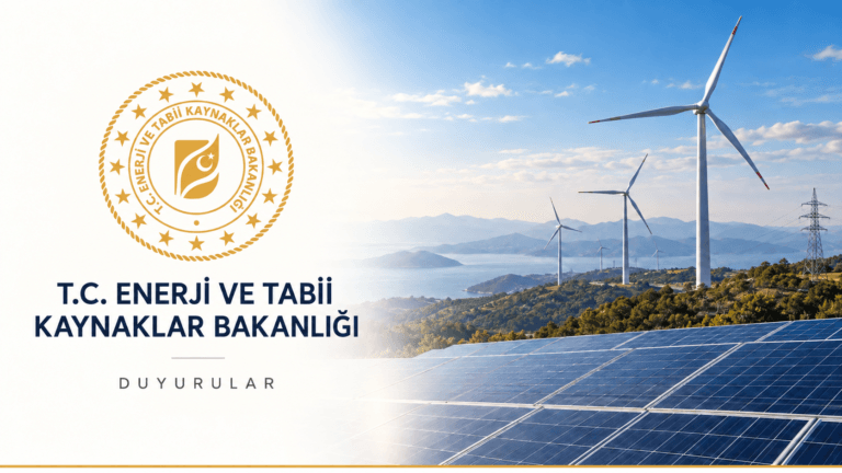 T.C. Enerji ve Tabii Kaynaklar Bakanlığı duyuru görseli