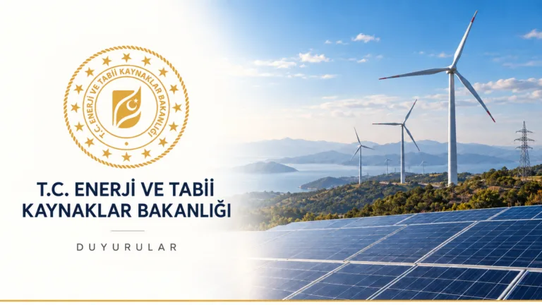 T.C. Enerji ve Tabii Kaynaklar Bakanlığı duyuru görseli
